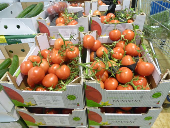 Nederlandse tomaten sterk aanwezig in Duitse supermarkten.