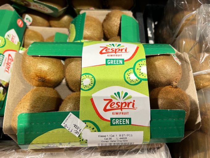 Zespri heeft de stap gezet naar milieuvriendelijke verpakkingen zowel voor de gele als groene kiwi.